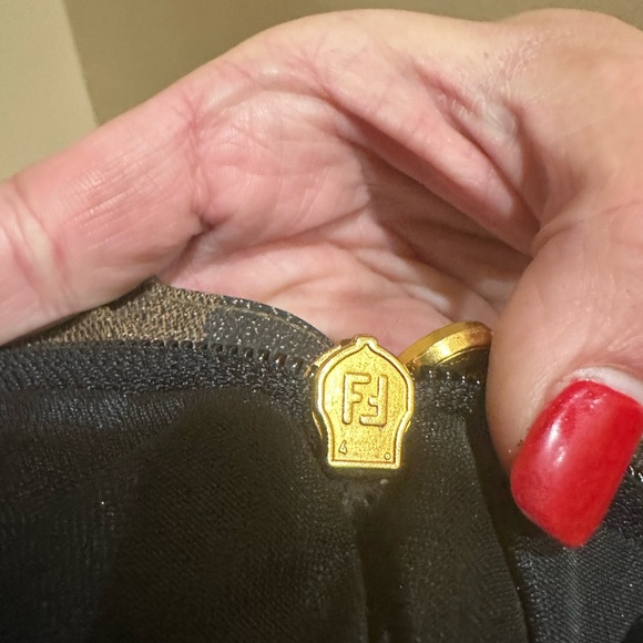 Vintage Fendi Roma Pequin FF Mini Tote Bag - Picture 10 of 12